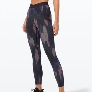 LULULEMON x ROBERT GELLER | Take The Moment Blue & Grey Leggings – Size 4
